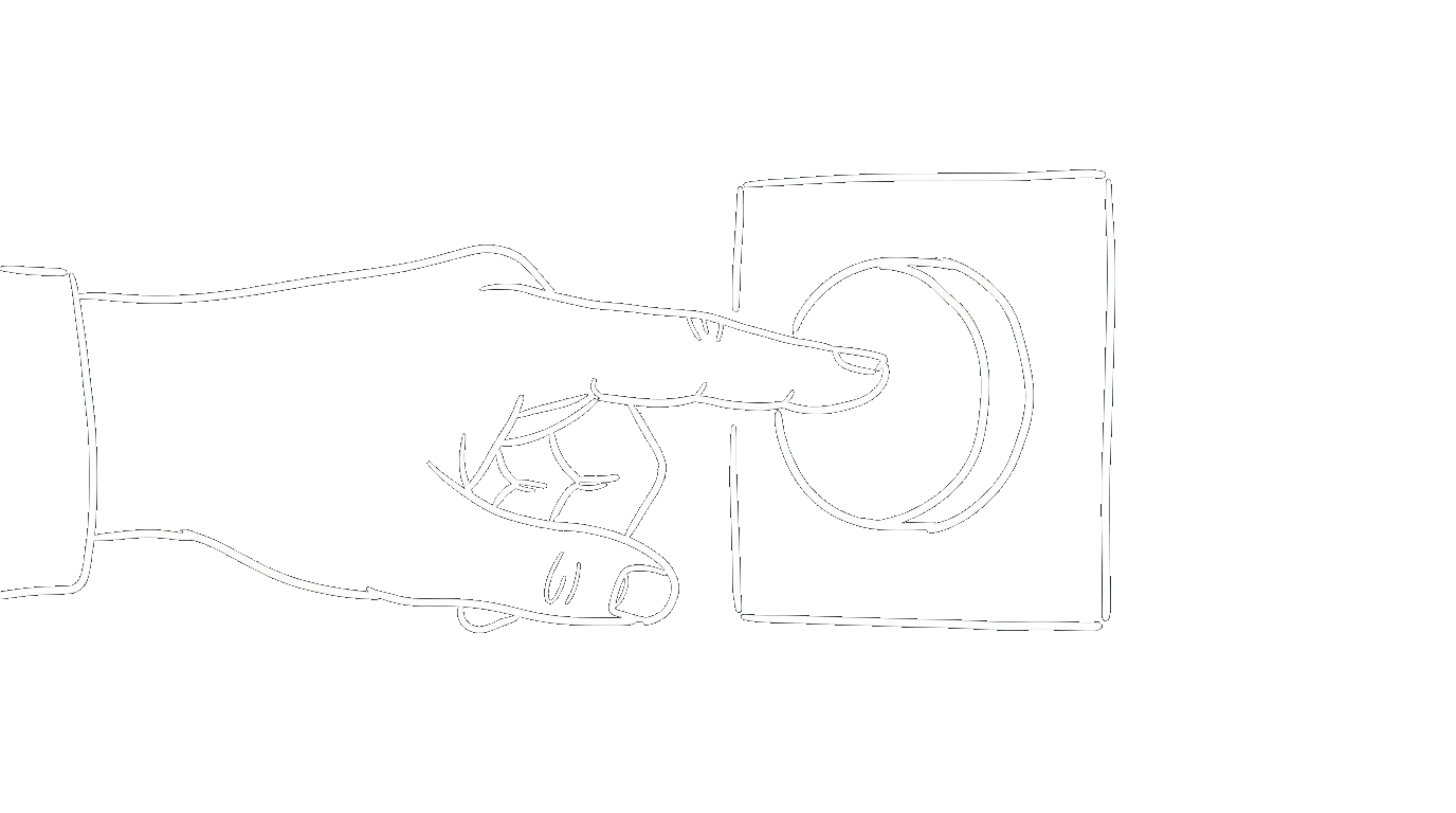 A hand pressing a button decisively